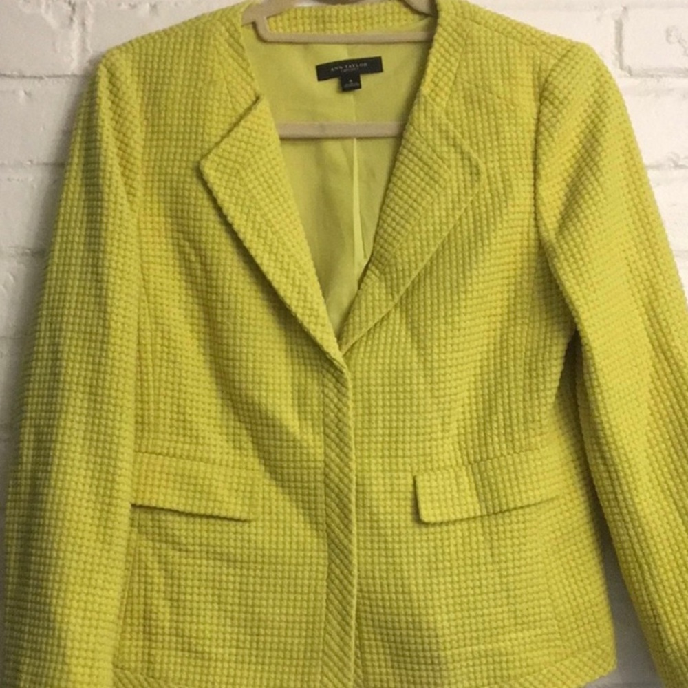 Mustard yellow blazer Ann Taylor